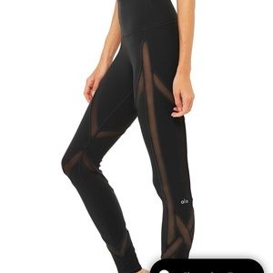 Alo Interlace legging black sheer. So hot!